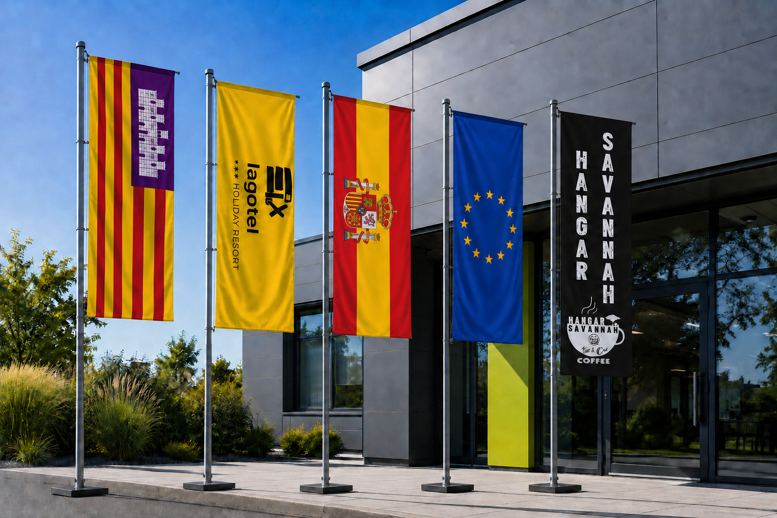 Banderas y banderolas personalizadas para exterior